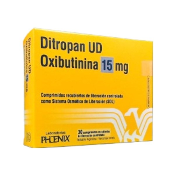 Elea Ditropan Ud Oxibutinina 15 Mg x 30 Comp