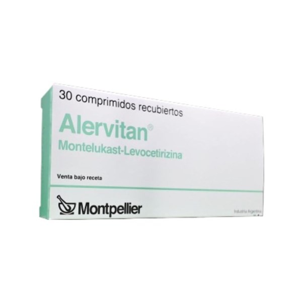 Montpellier Alervitan Montelukast + Levocetirizina x 30 Comp Recubiertos #1