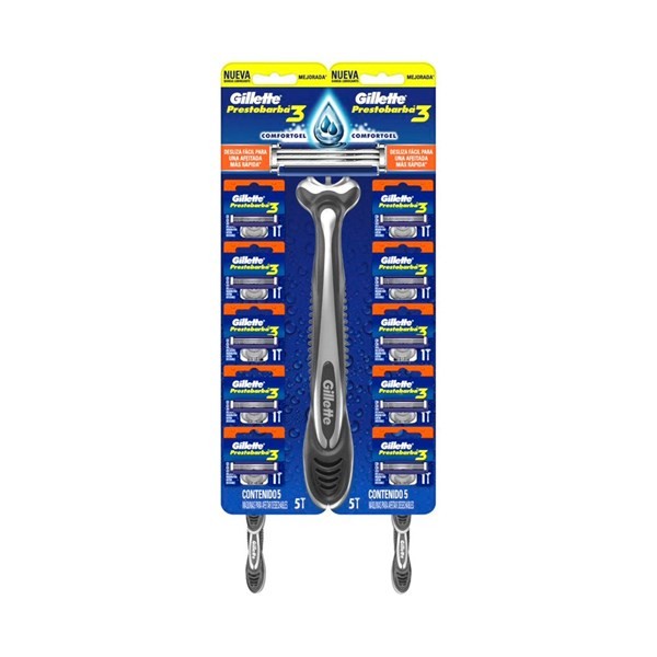 Máquina De Afeitar Gillette Prestobarba 3 X 1 Uni #1