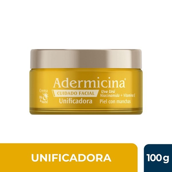 Adermicina Crema Facial Unificadora Uva Ursi Vitamina E 100 gr alt