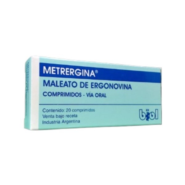 Biol Metrergina Maleato de Ergonovina 0,2 Mg x 20 Comp