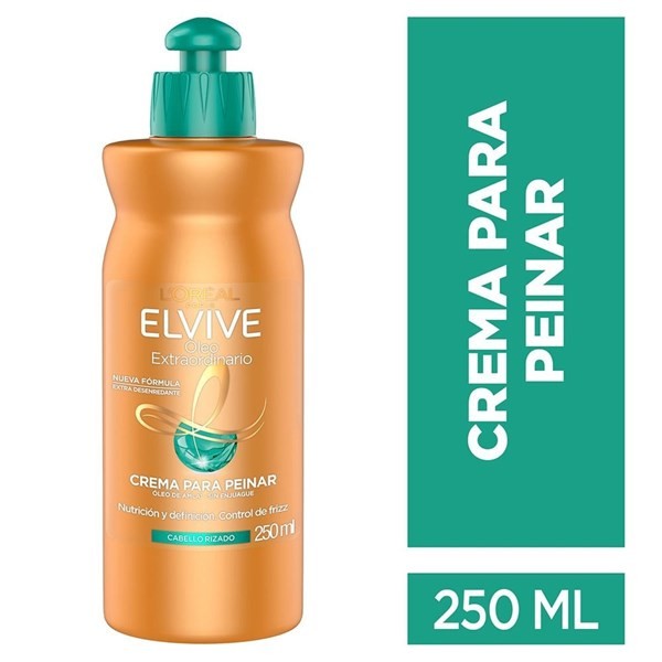Elvive Crema Para Peinar Rizos Oleo Extraordinario 250 ml #1