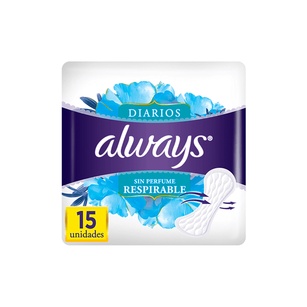 Protectores Diarios Always Respirable  x 15 Unid #1