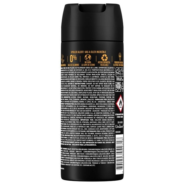Desodorante Para Hombre Axe Dark Temptation En Aerosol X 150 Ml alt