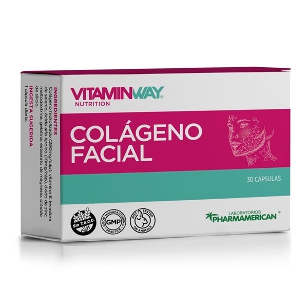 Vitamin Way Suplemento Nutricional Colágeno Facial (30 Cápsulas) alt