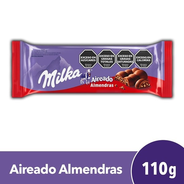 Chocolate Con Almendras Milka Leger 110 g