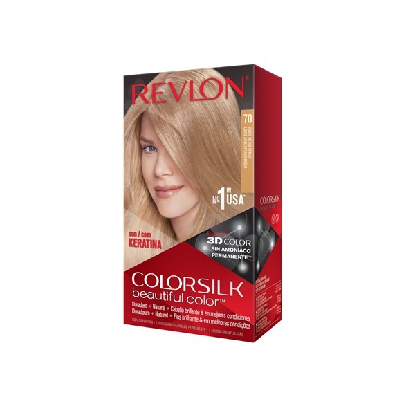 Revlon Kit Coloracion Colorsilk  70 Rubio Ceniza #1