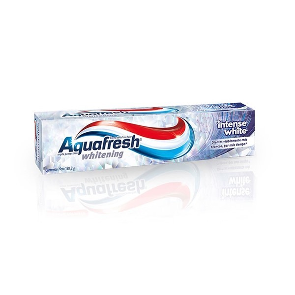 Aquafresh Pasta Dental Intense White Con Perlas Blanqueadoras 158 Gr