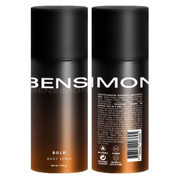 Bensimon Bold Body Spray 165 ml #1
