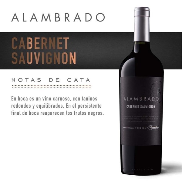 Vino Tinto Alambrado Cabernet Sauvignon 750 cc. alt