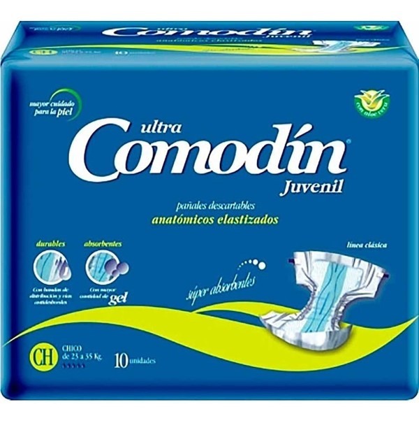 Comodin Pañal Adultos Anatomicos Ch (10 Unidades)