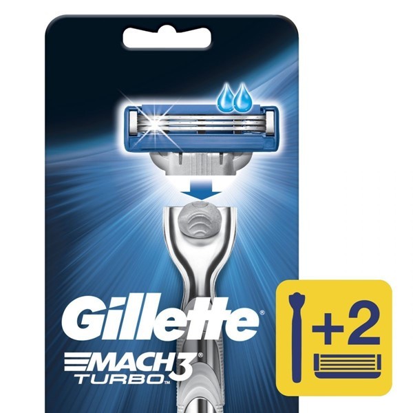 Gillette Maquina Para Afeitar 3 mach Turbo + Cartucho de Repuesto #1