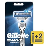 Gillette Maquina Para Afeitar 3 mach Turbo + Cartucho de Repuesto #1