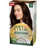 Wella Soft Color Tintura Kit Completo Sin Amoniaco 30 Castaño Oscuro #3