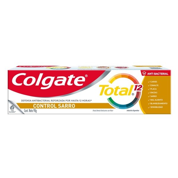 Colgate Pasta Dental Total 12 control Sarro 90 gr alt
