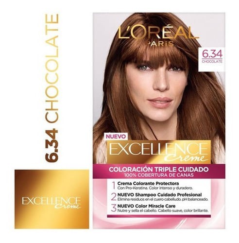 Excellence Kit Coloracion 6.34 Chocolate #1