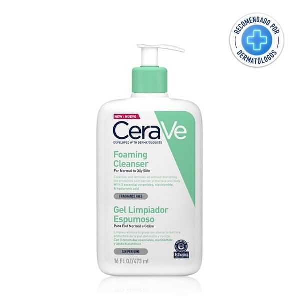 Cerave Gel Limpiador Espumoso de 473 ml