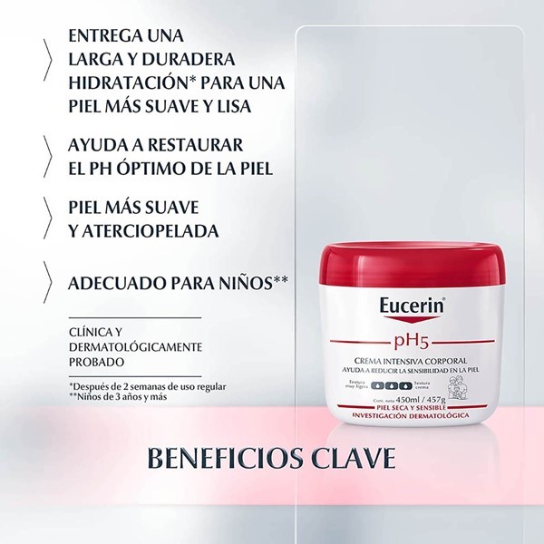 Eucerin Crema Ph5 Intensiva Corporal Para Piel Seca Y Sensible 450 ml alt