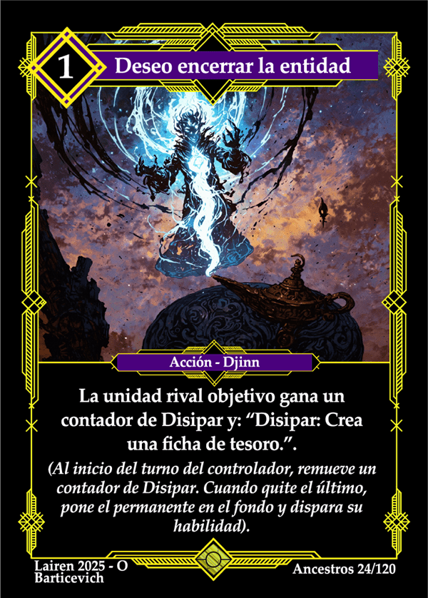 024 Deseo Encerrar La Entidad Precon Djinn/Soldado - Coste 1 #1