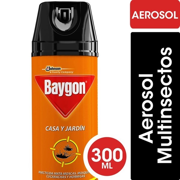 Insecticida Casa Y Jardín Multinsectos Baygon En Aerosol 300cc #1