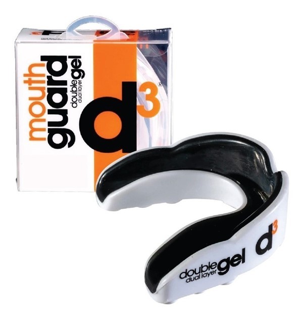 D3 Tape Protector Bucal D3 Gel Profesional Hockey/boxeo / Rugby Blac