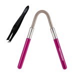 Tweezerman Juego de Removedor de Vello Facial de Acabado Suave Rosa Y Mini Pinza #1