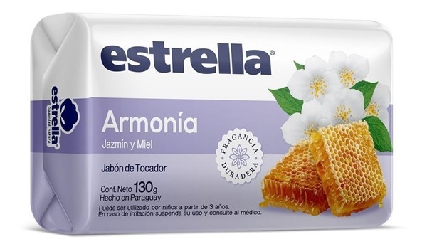 Estrella Jabon de Tocador Armonia 130 gr 3 Unidades
