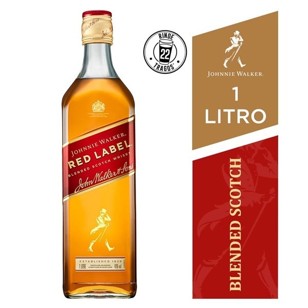 Whisky Johnnie Walker Red Label 1 L