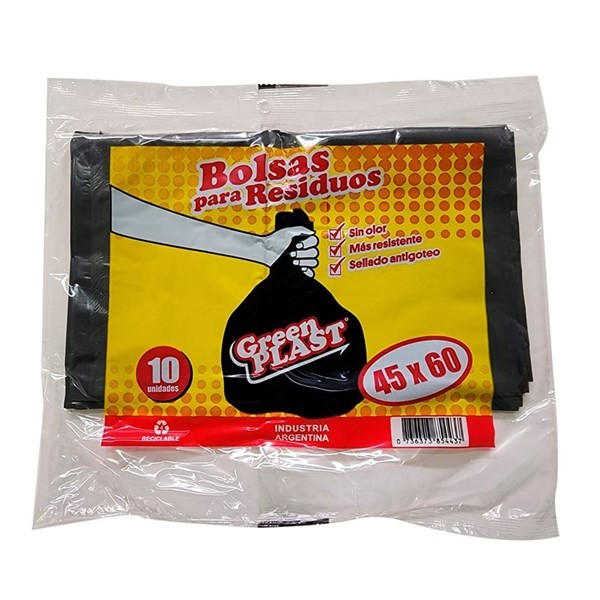 Generico Bolsa de Residuos Greenplast 45X60 X10u #1
