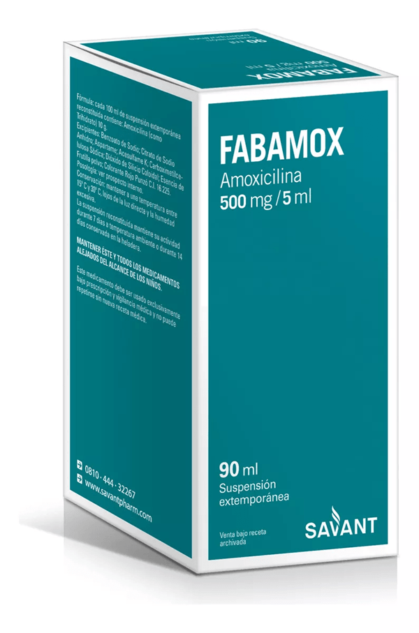 Fabamox 500mg | Suspension 90ml | Amoxicilina