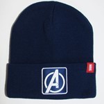 Avengers Gorro De Invierno Azul Infantil Con Parche #1