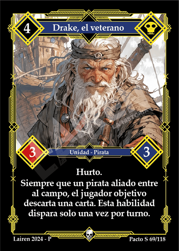 069 Drake, El Veterano Precon Mago/Pirata - Coste 4
