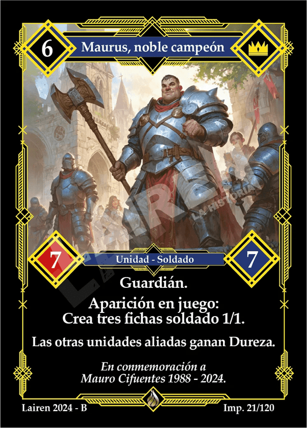 021 Maurus, Noble Campeon - Coste 6 #1