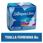 Siempre Libre Toallas Femeninas Tanga x 8 un #1