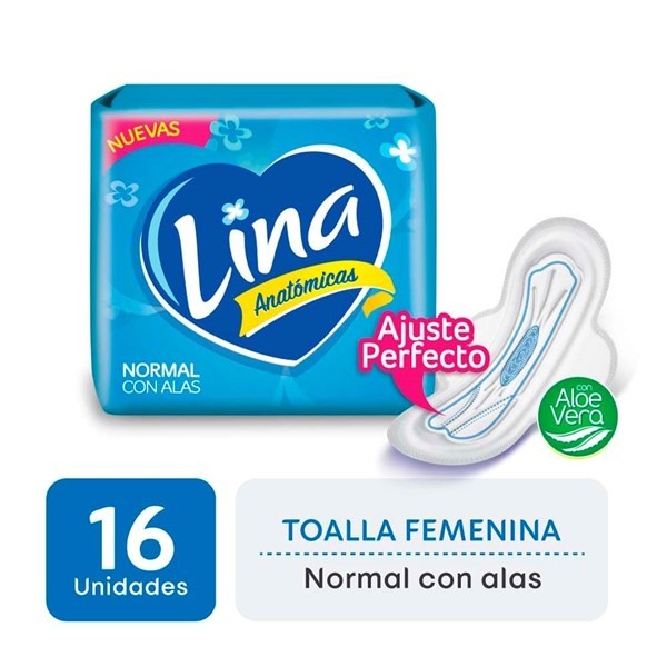 Toalla Femeninia Lina Anatomica X16 #1