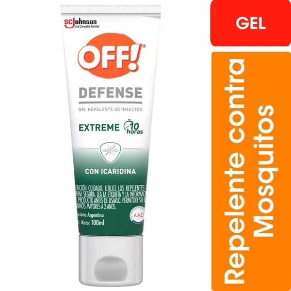 Off Repelente Defense Extreme en Gel 100 ml