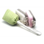 Basicare Esponja de Baño Con Mango Extensible Verde #4