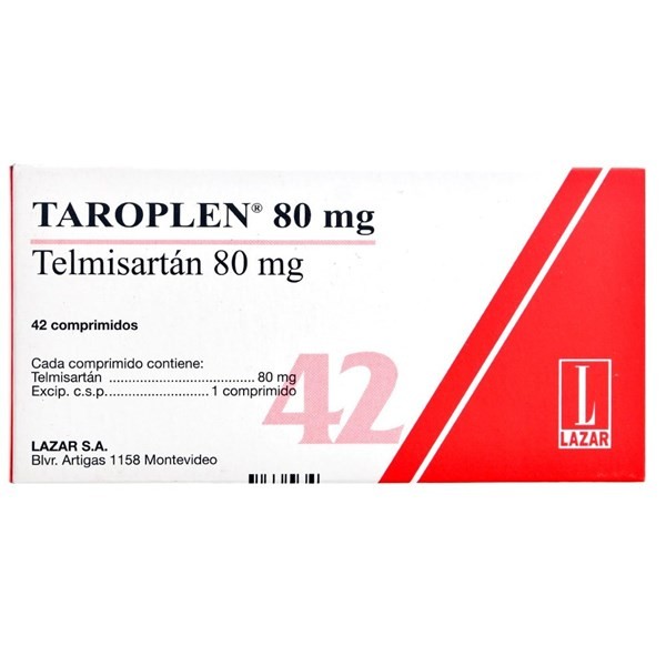Taroplen 80 Mg | 42 Comprimidos | Telmisartán #1