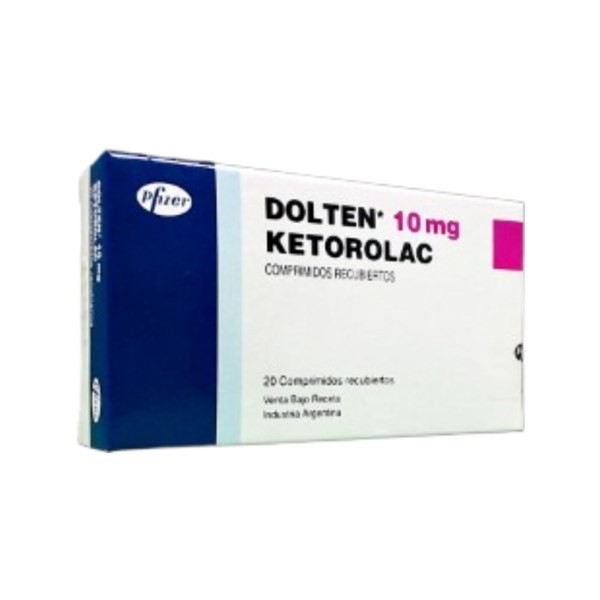 Pfizer Dolten Ketorolac 10 Mg x 20 Comp #1