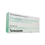Montpellier Diapresan Triple Valsartán + Hidroclorotiazida + Amlodipino 320 / 25 / 10 Mg x 30 Comp #1