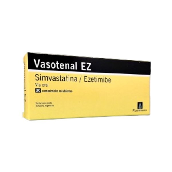 Roemmers Vasotenal Ezetimibe + Simvastatin 10 / 10 Mg x 30 Comp #1