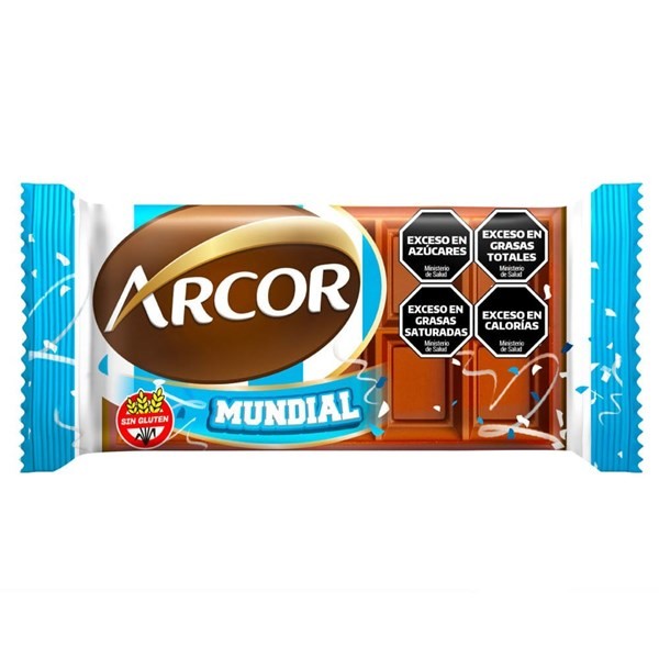 Chocolate con Leche Arcor Mundial  25 g #1
