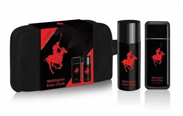 Wellington Fragancia Polo Club Black Necessaire Edp 90 ml + Deo Estuche #1
