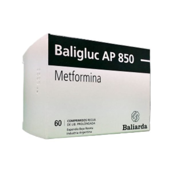 Baliarda Baligluc Ap 850 Metformina x 60 Comp Recubiertos de Liberación Prolongada #1