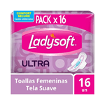 Ladysoft Toallas Femeninas Ultradelgada Suave Con Alas 16 Unidades Unico #1