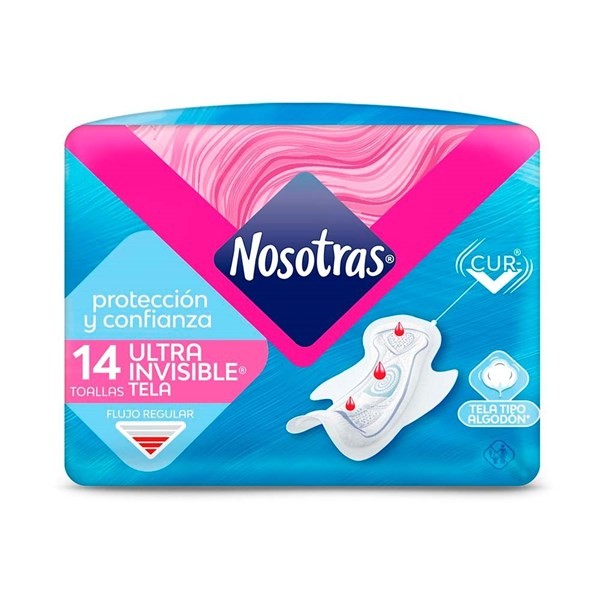 Toallita Nosotras Ultra Invisible 14U alt