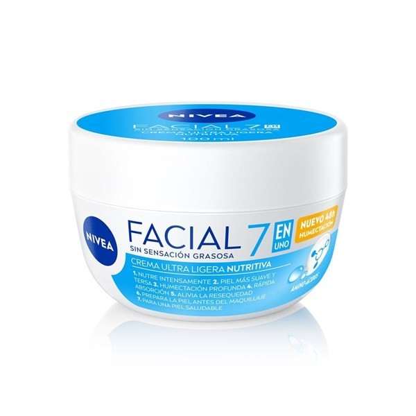 Crema Facial Nivea 7 en 1 Cuidado Nutritivo Para Todo Tipo de Piel x 100 ml #1