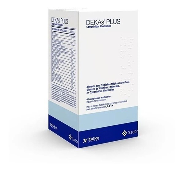 Dekas Plus Vitamina D E  K Y a Comprimidos Masticables 60 U Unico #1
