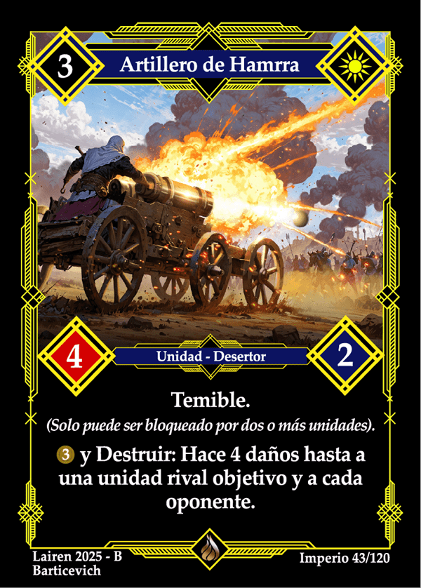 043 Artillero De Hamrra Precon Enano/Desertor - Coste 3