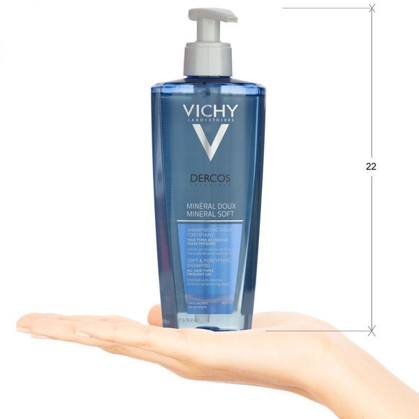 Vichy Dercos Shampoo Suave Fortalecedor Mineral 400 ml alt